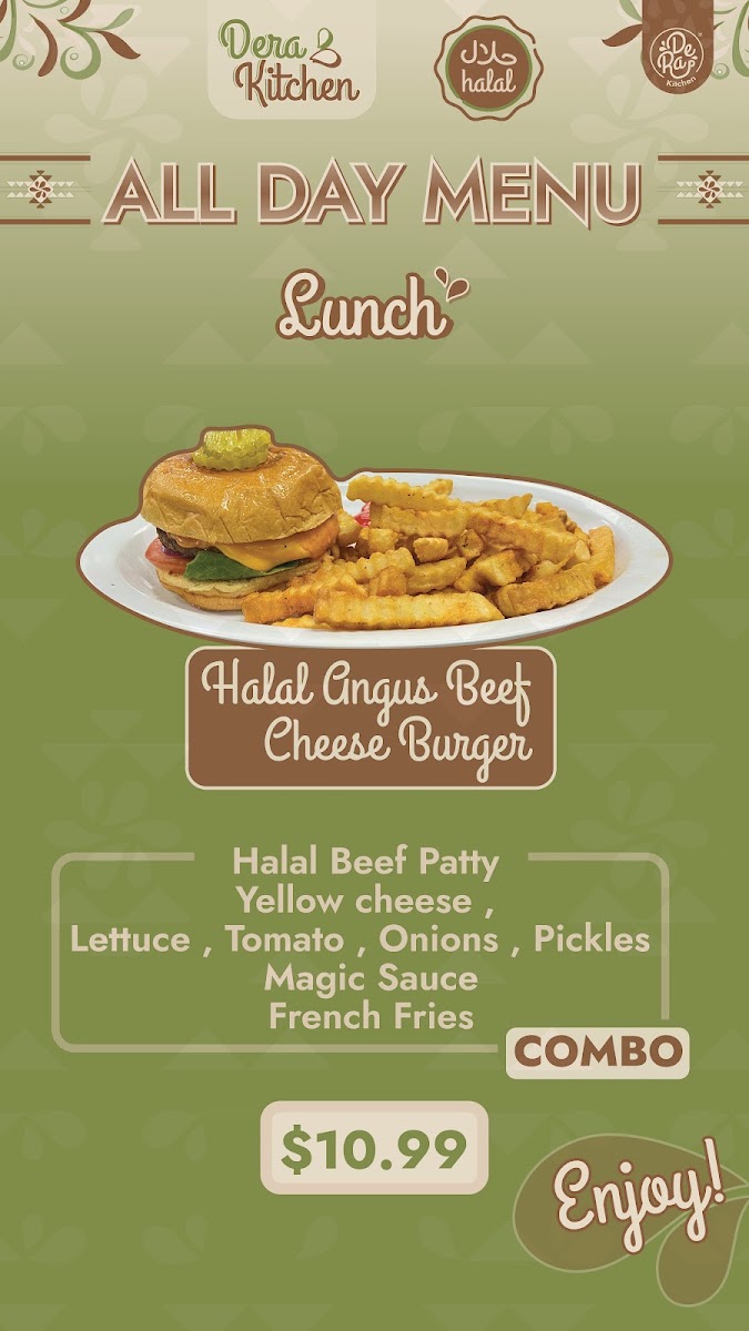 Dar Kitchen menu board