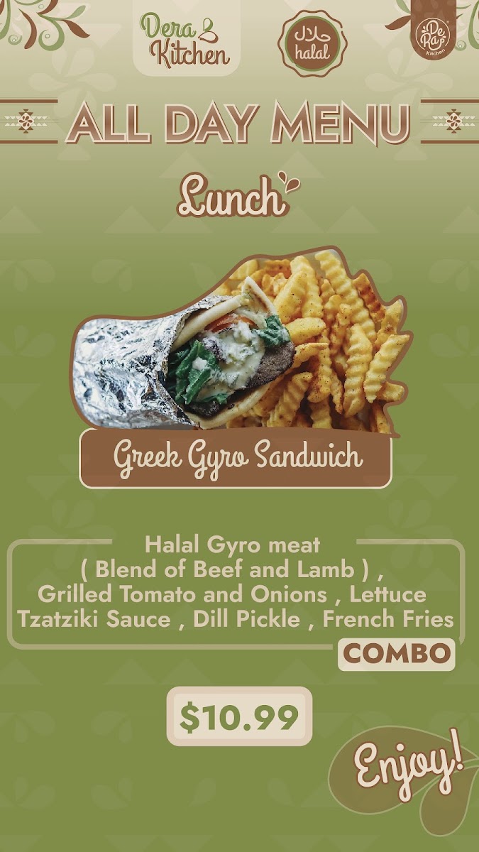Dar Kitchen menu board