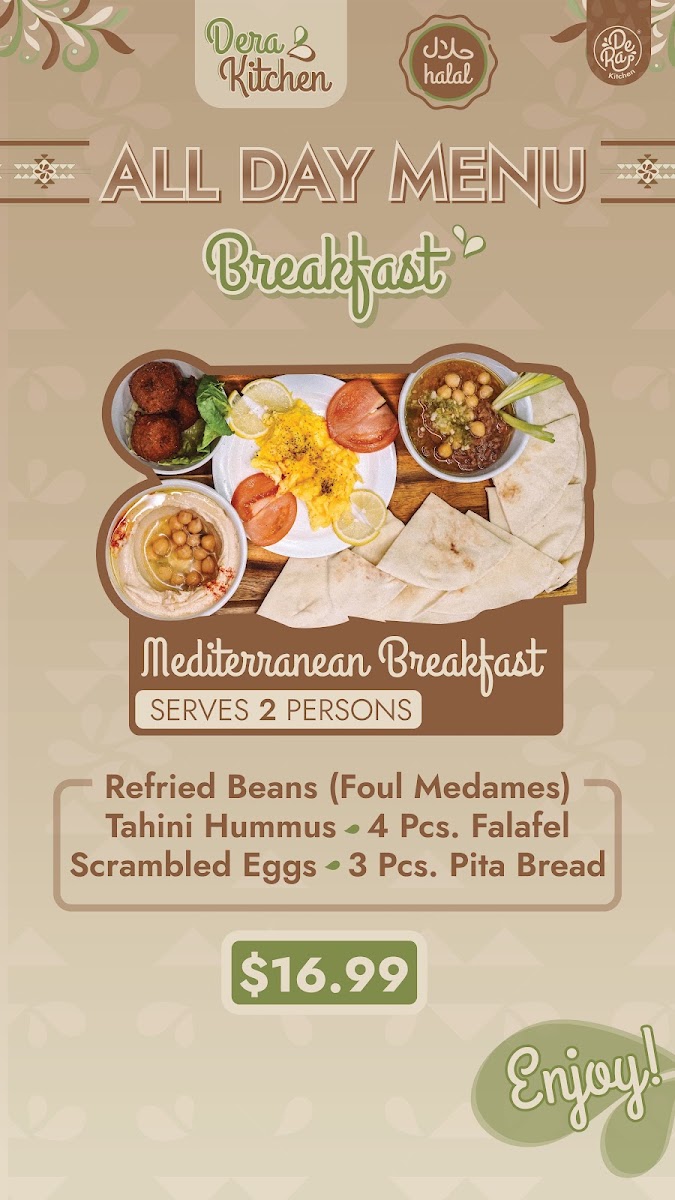 Dar Kitchen menu board