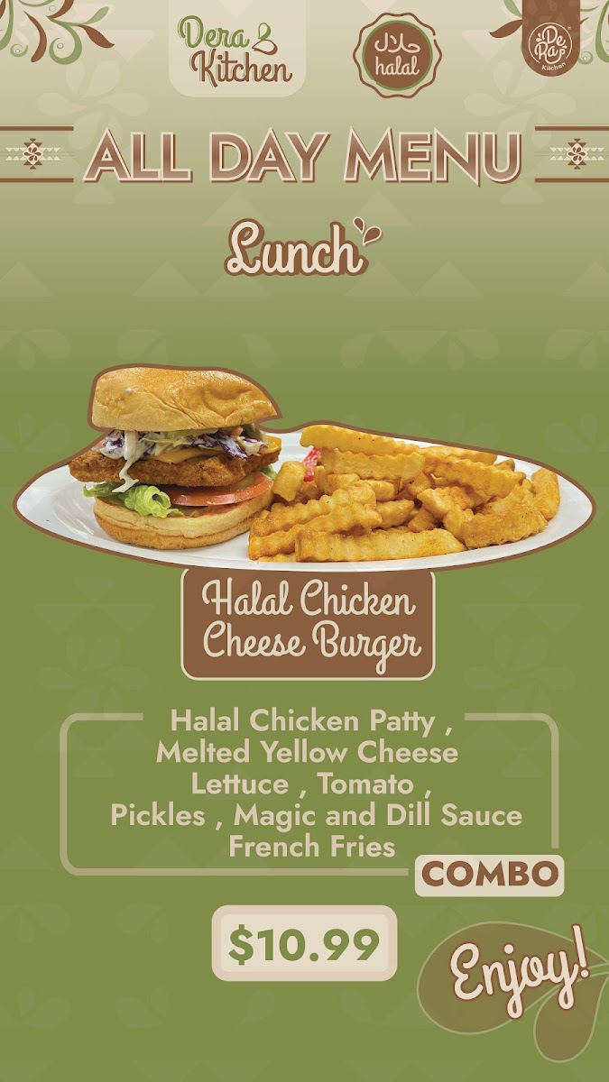 Dar Kitchen menu board