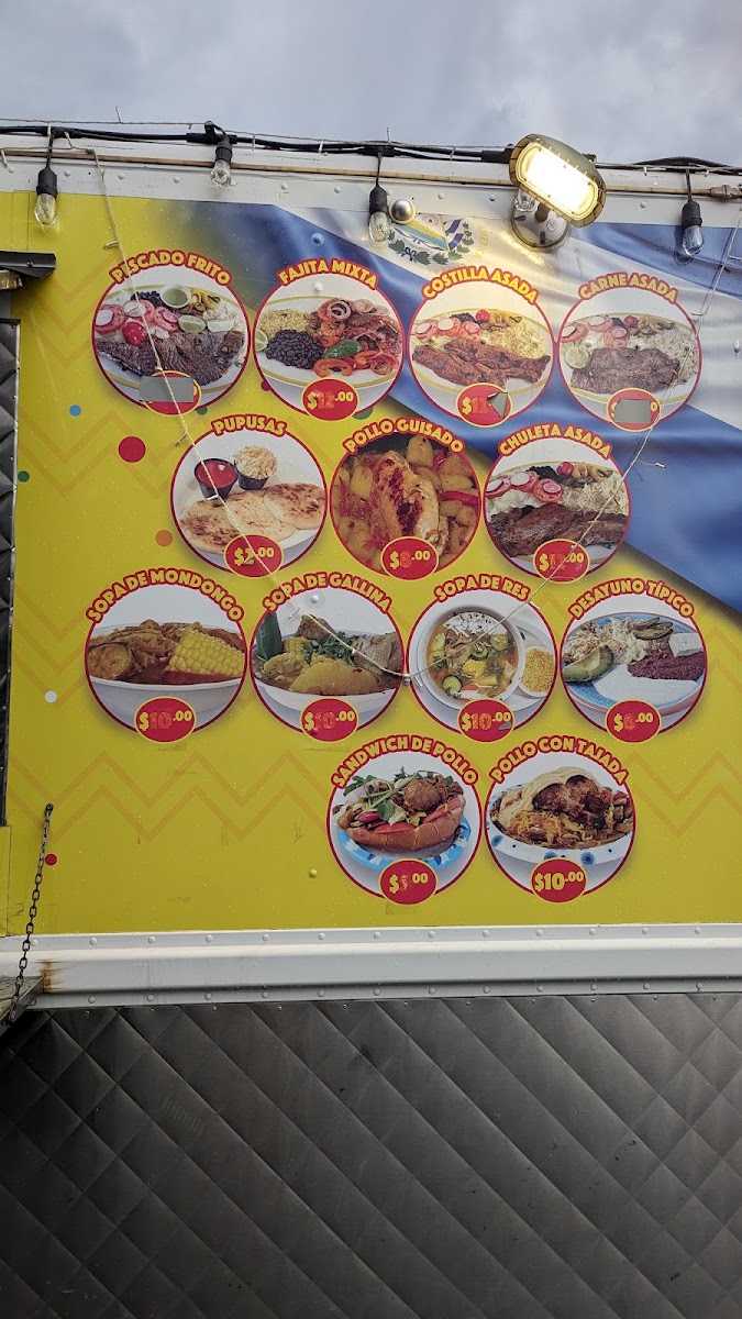 Elvira's kitchen menu board