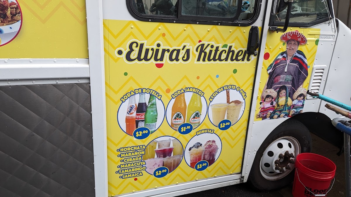 Elvira's kitchen menu board