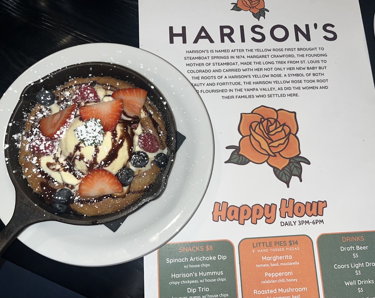 Harison's Restaurant menu board