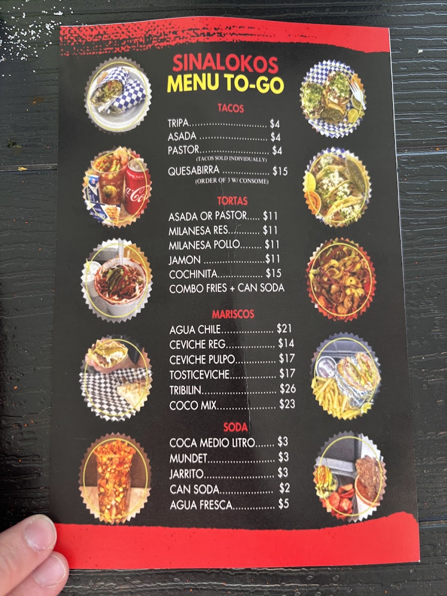 Sinalokos LLC menu board