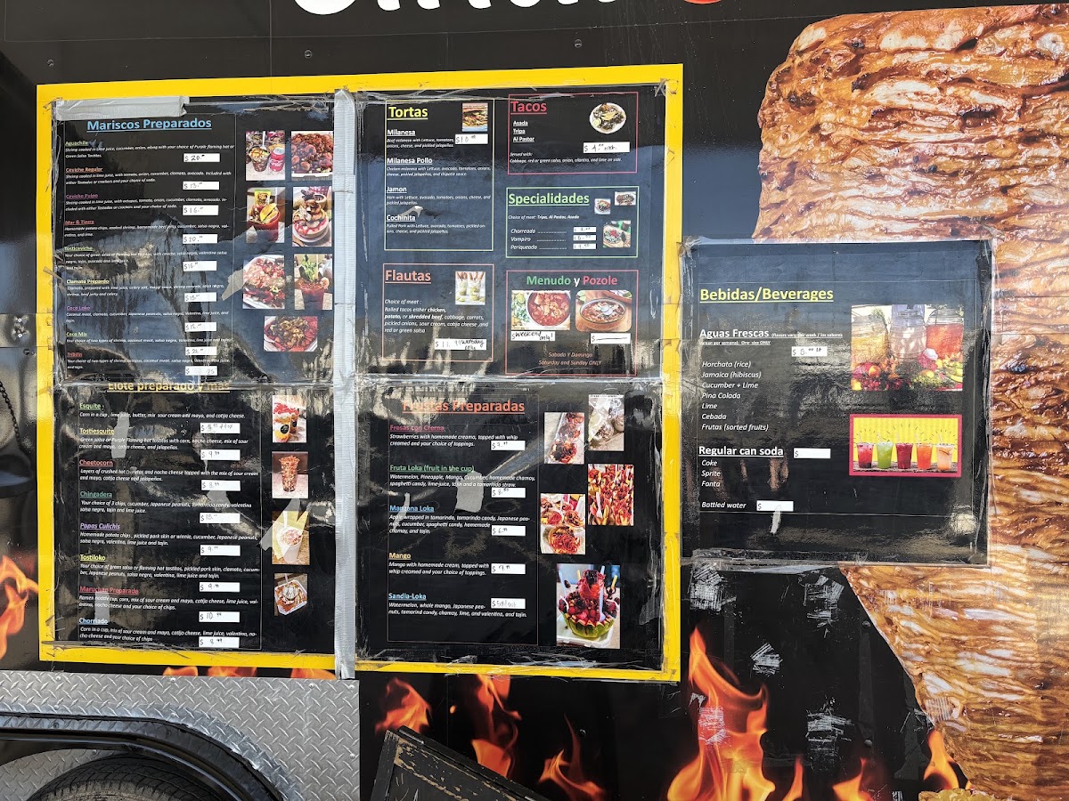 Sinalokos LLC menu board