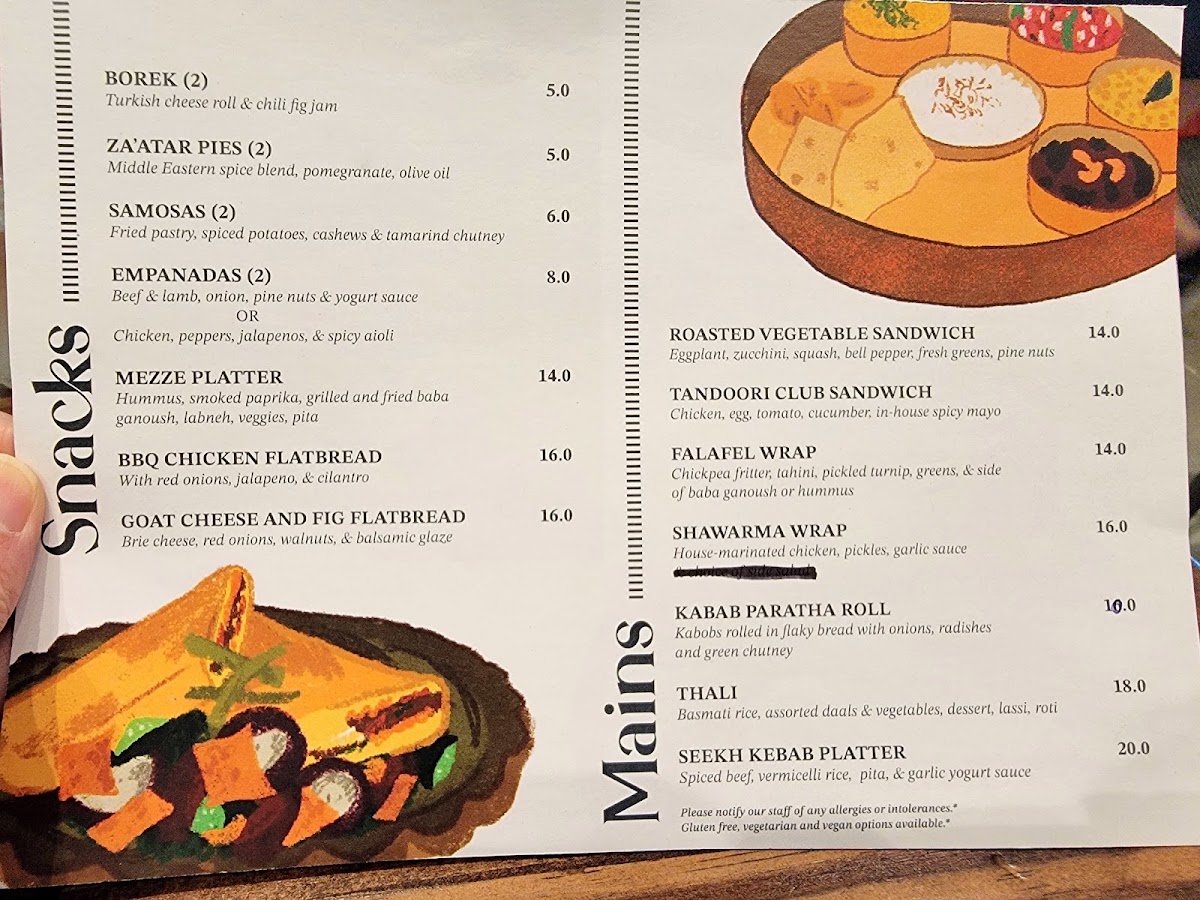 By The Fig & The Olive menu board