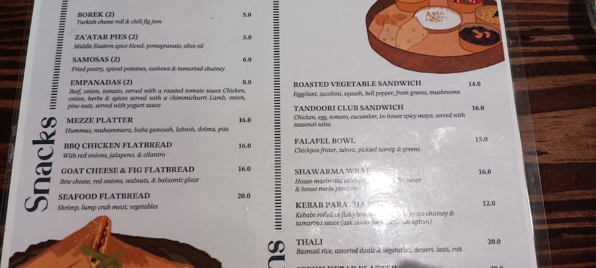By The Fig & The Olive menu board