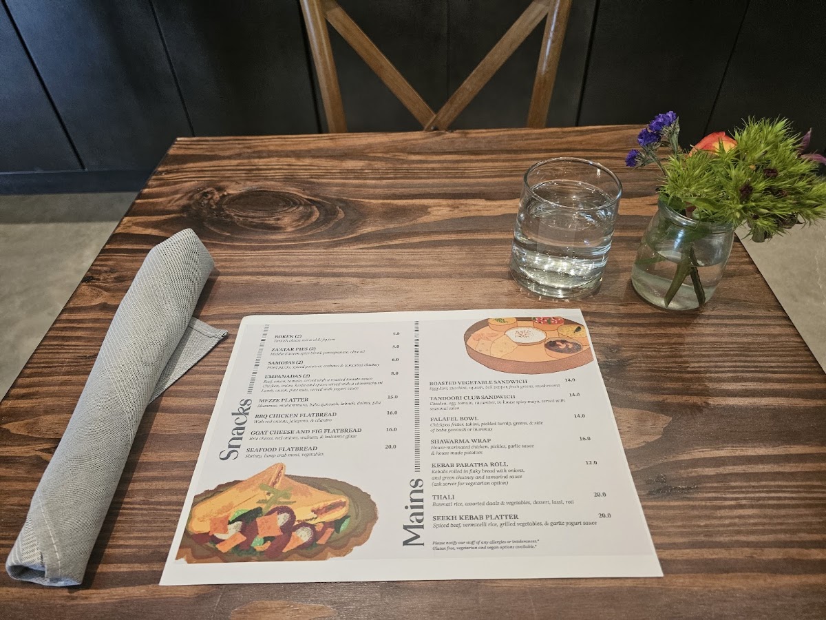 By The Fig & The Olive menu board