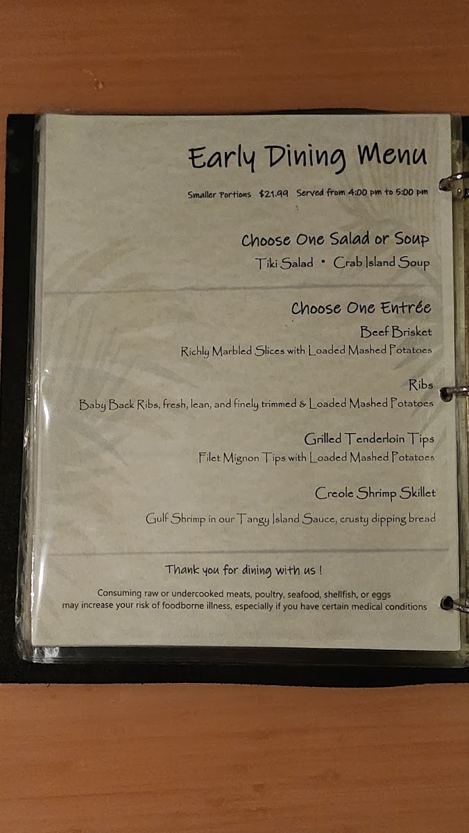 Sassy Chophouse + Cocktails menu board