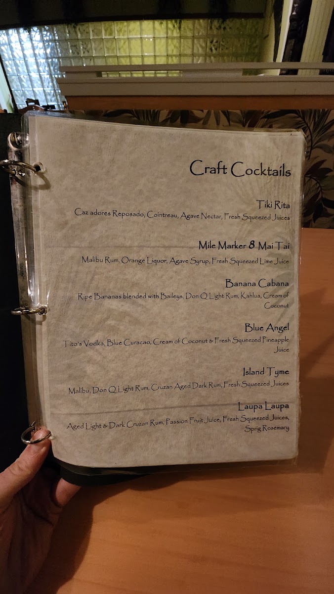 Sassy Chophouse + Cocktails menu board