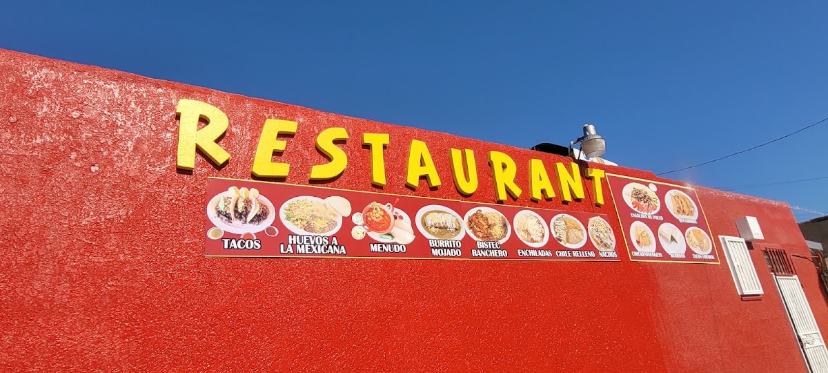 Victoria's Mexican Food menu board