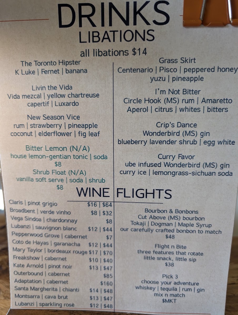 Butcher Baker menu board