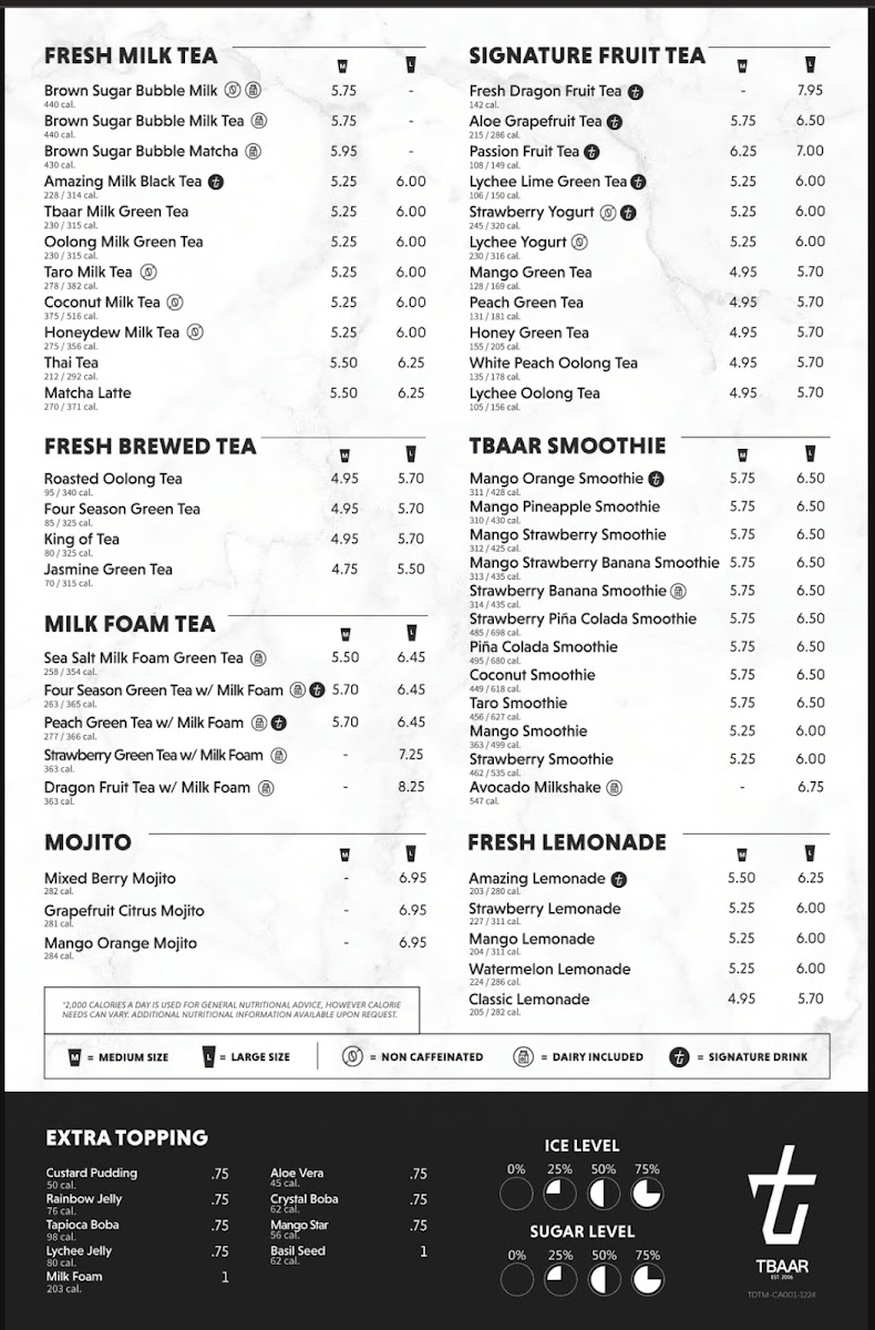 Kyuramen x TBaar - Arcadia menu board