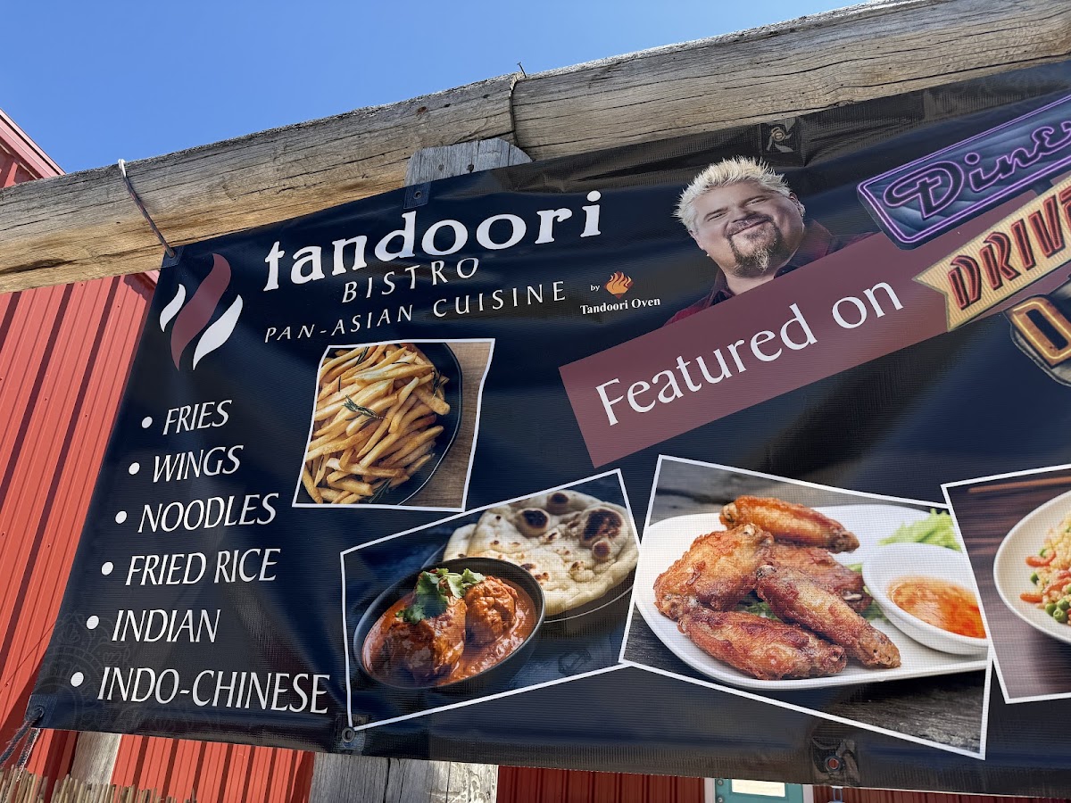 Tandoori Bistro menu board