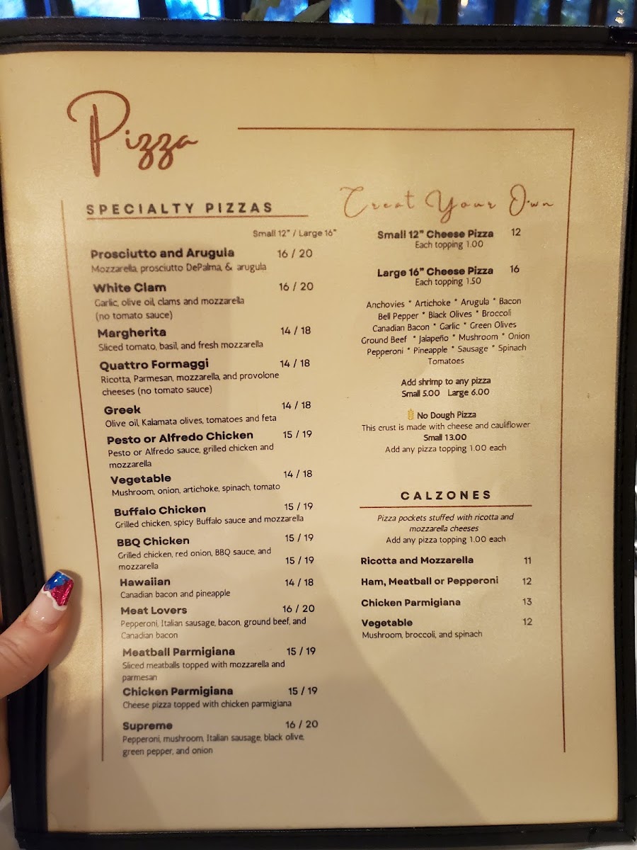 Pomodoro's Cucina Italiana | Clear Lake menu board