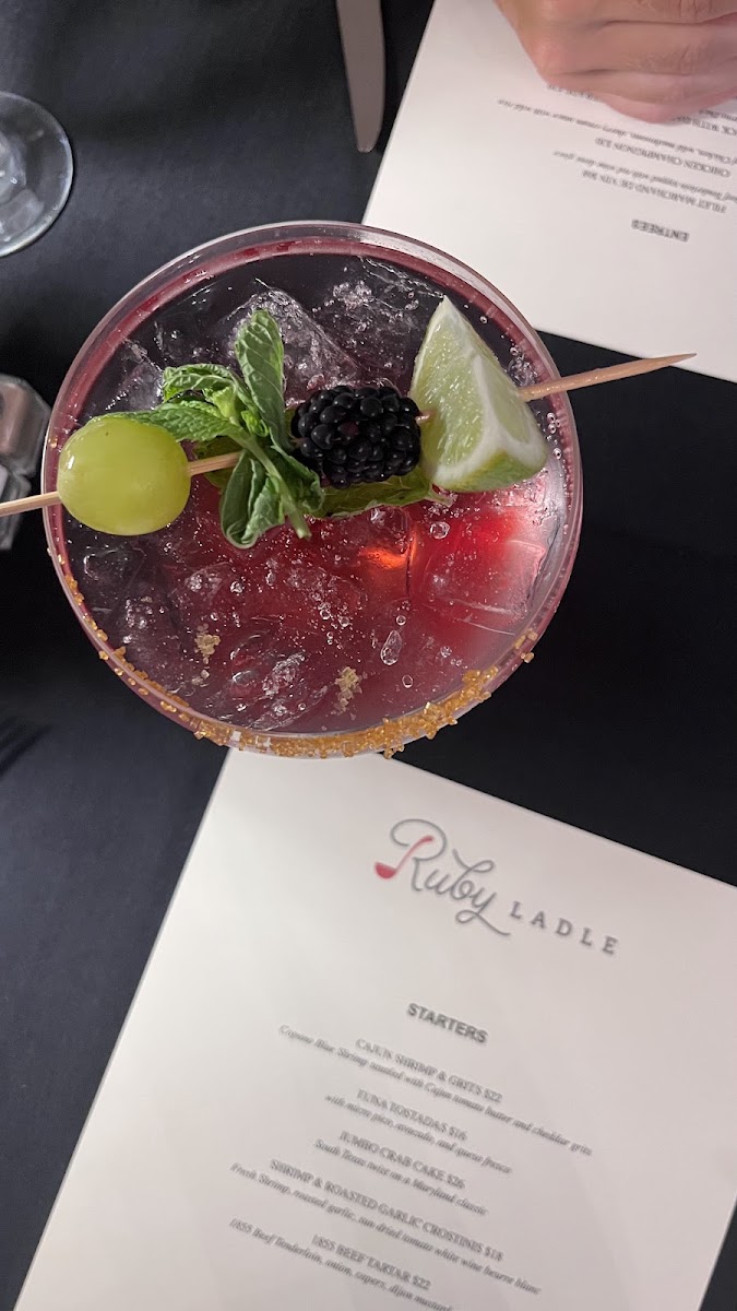Ruby Ladle menu board