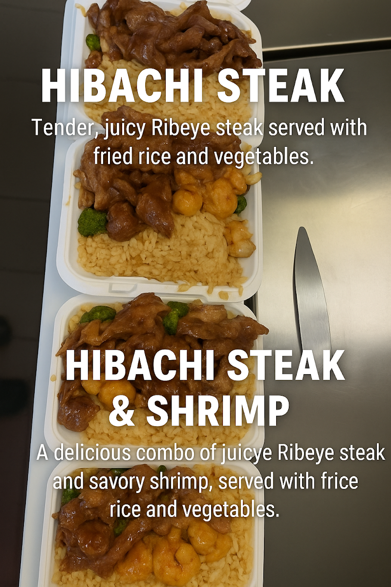 Osaka Hibachi&sushi menu board