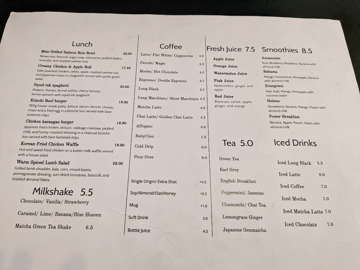 Focus Melbourne menu board