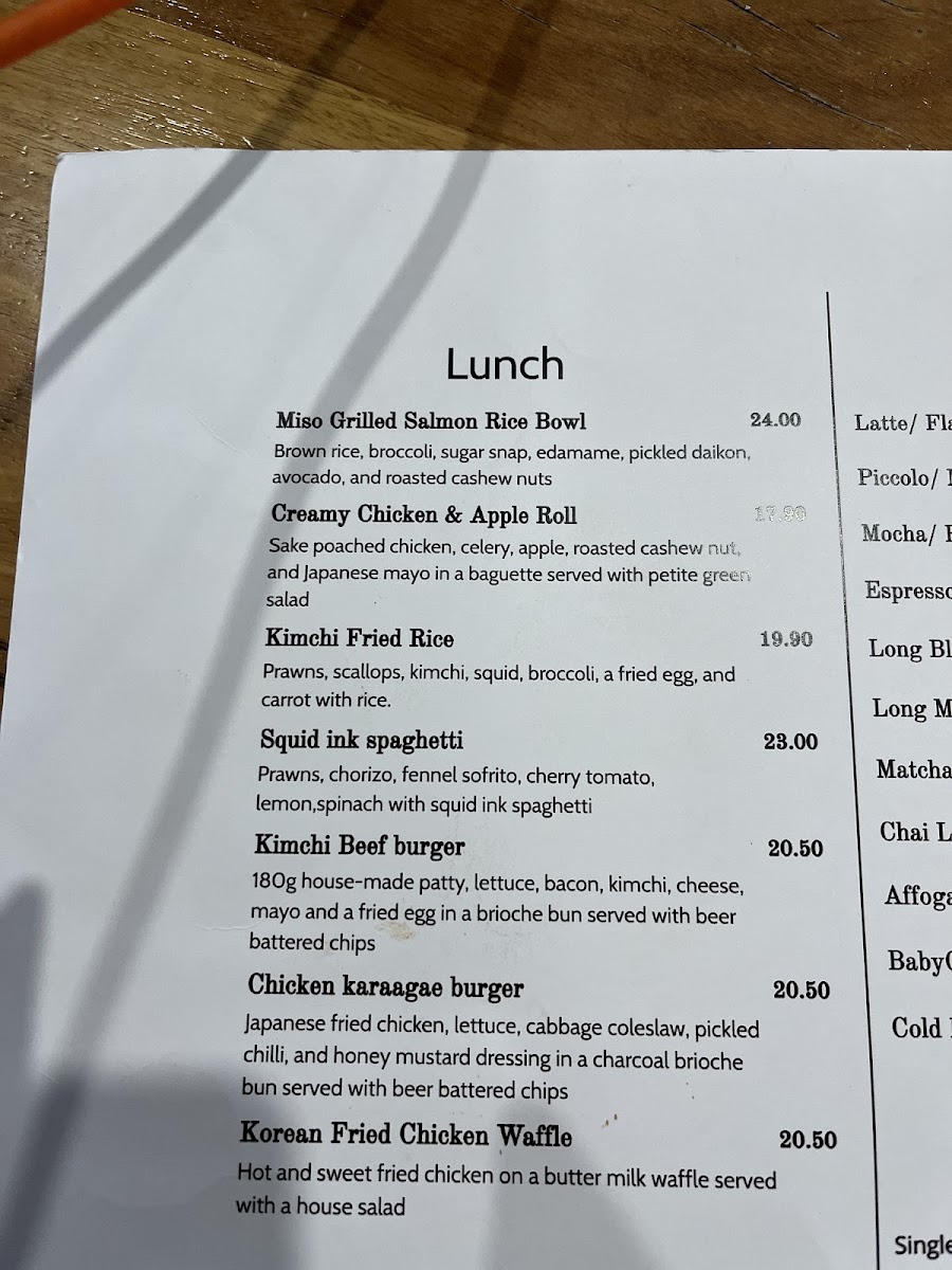 Focus Melbourne menu board