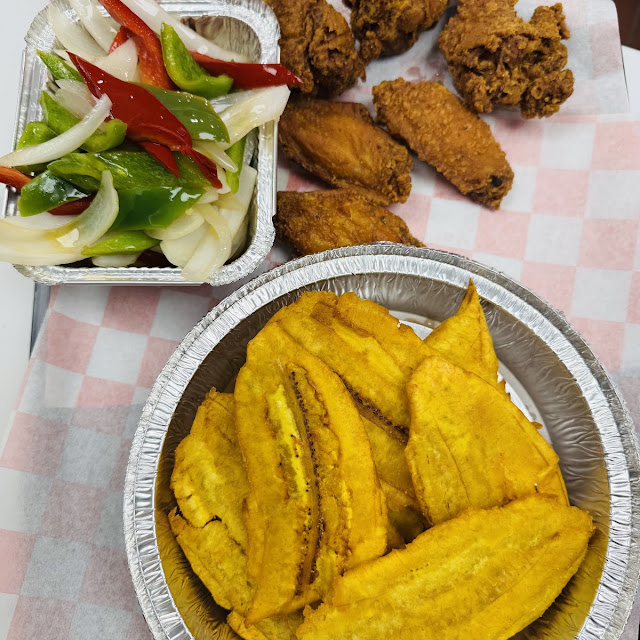 Chicken Tenders with Plantain Tostones