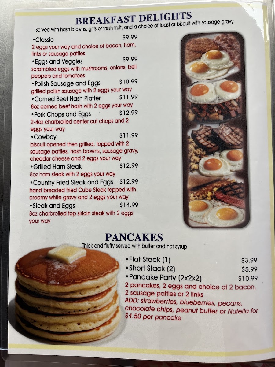 City Diner menu board