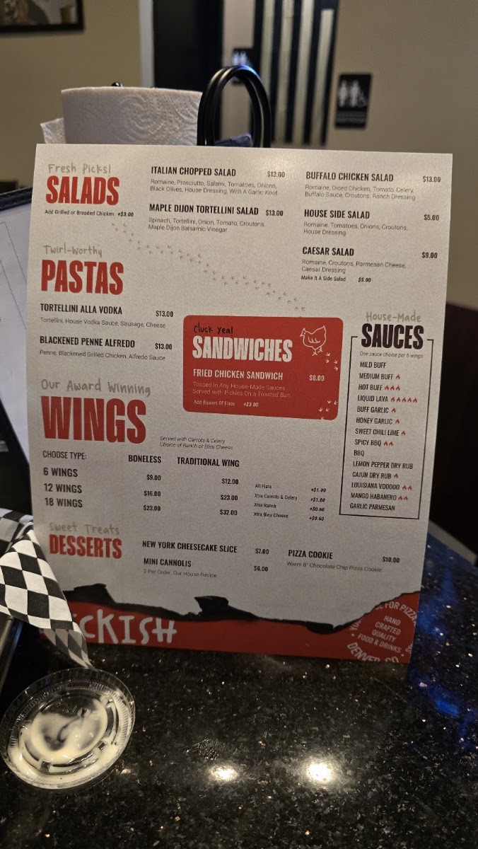 Peckish menu board