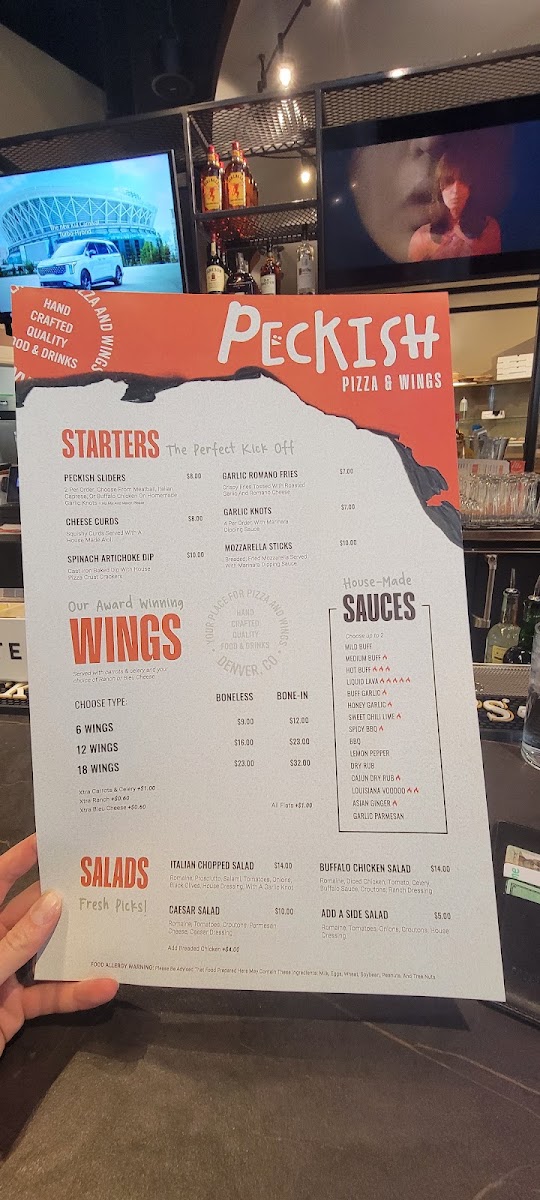 Peckish menu board