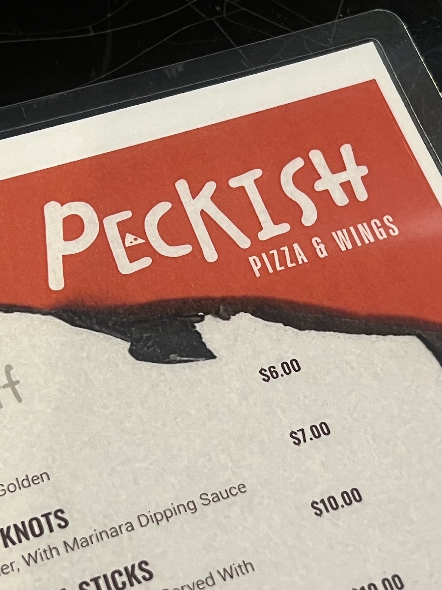 Peckish menu board