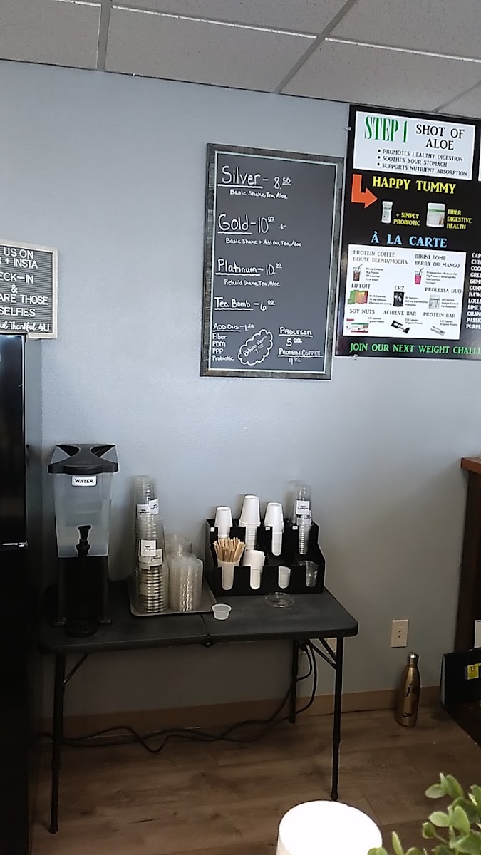 Nutrition For All menu board