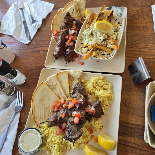 Lamb and Steak Souvlaki