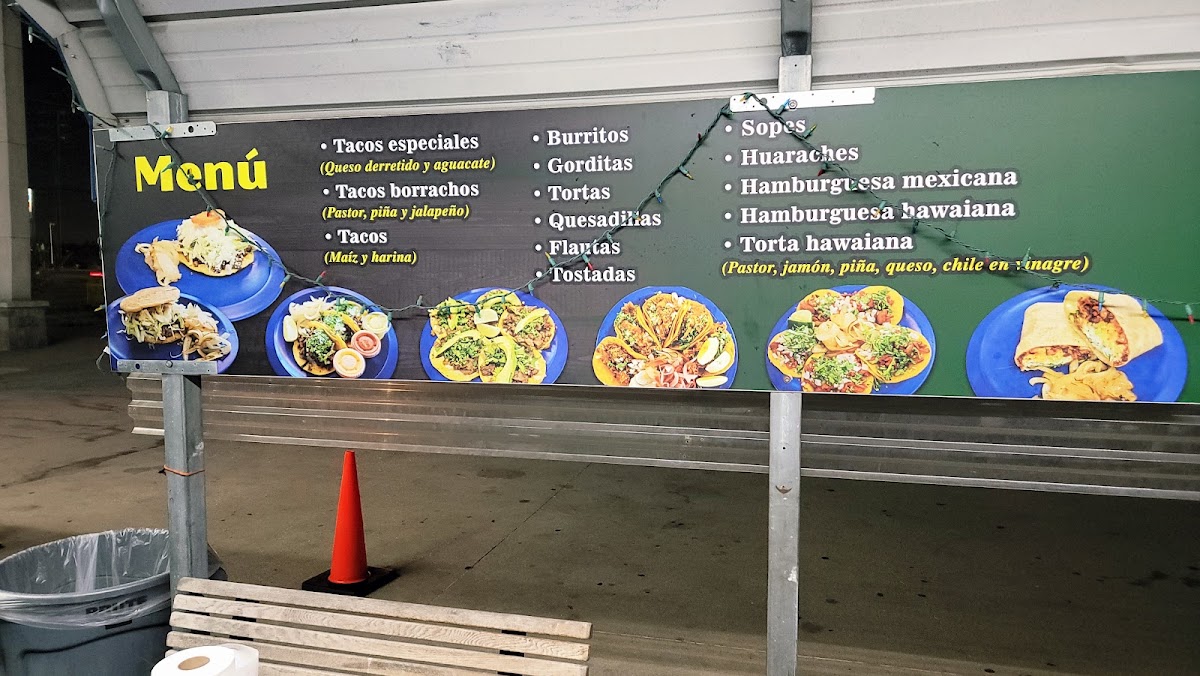 El Carreton Del Trompo (Food Truck) menu board