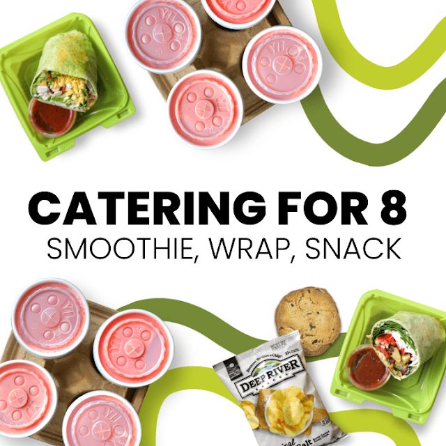 Wrap Smoothie and Snack Combo