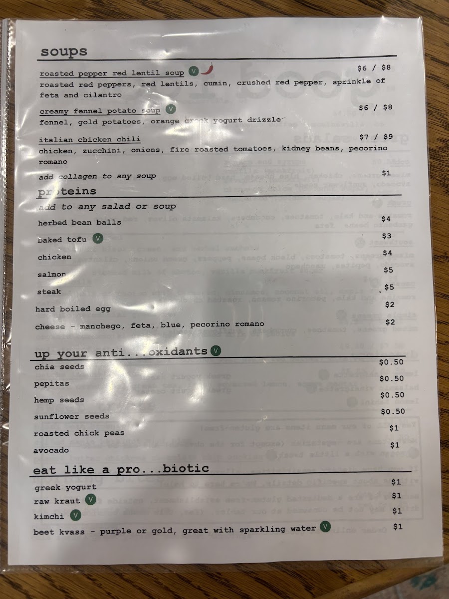 good food mac menu board