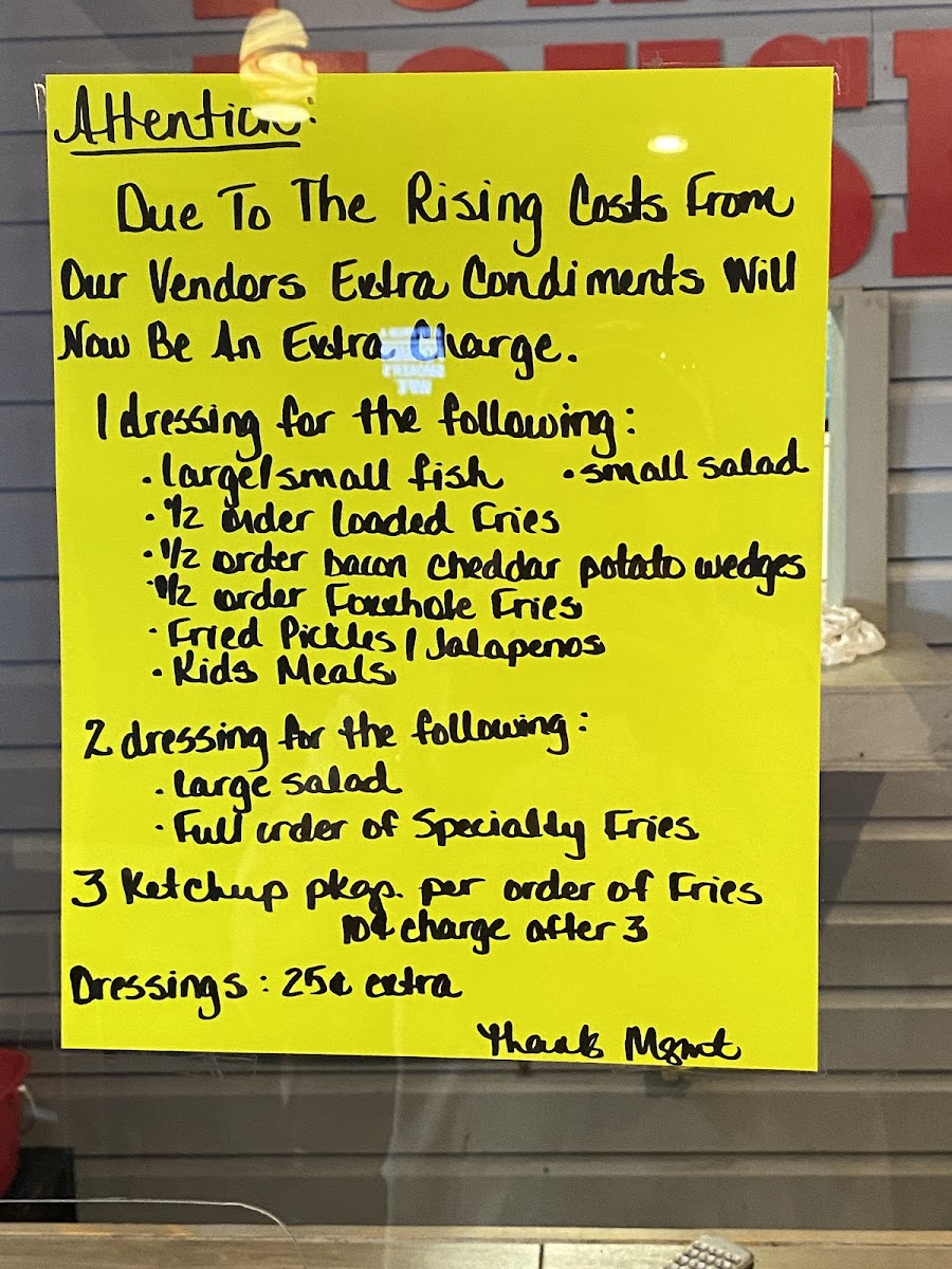 The Foxxhole House menu board