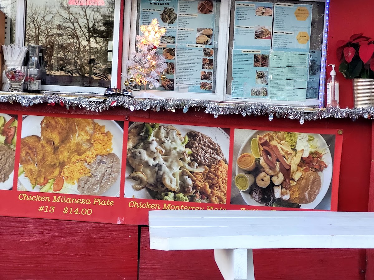 La Taqueria Los MiniTacos menu board