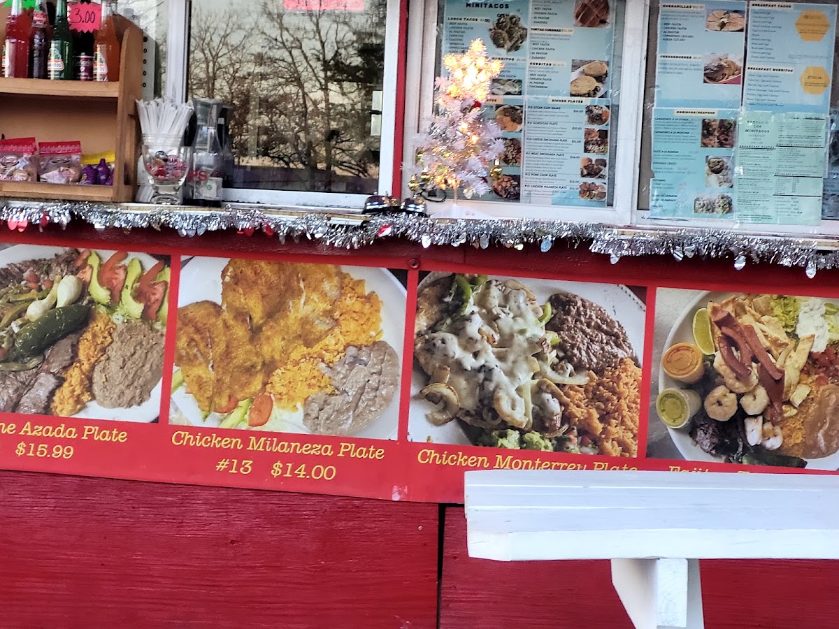 La Taqueria Los MiniTacos menu board