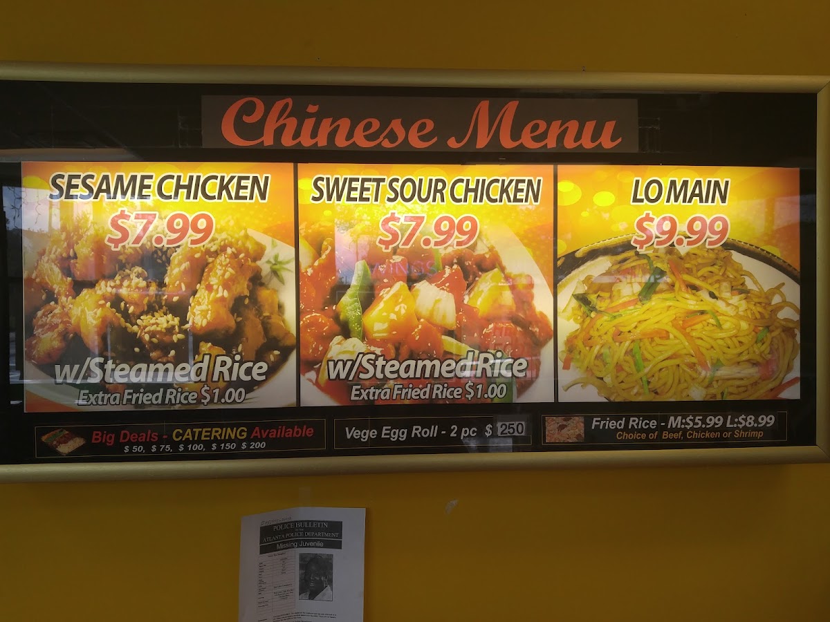 Lunch Box menu board