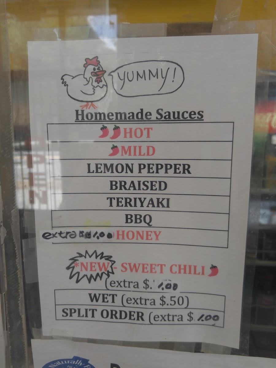Lunch Box menu board