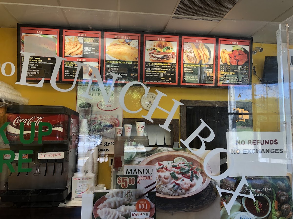 Lunch Box menu board