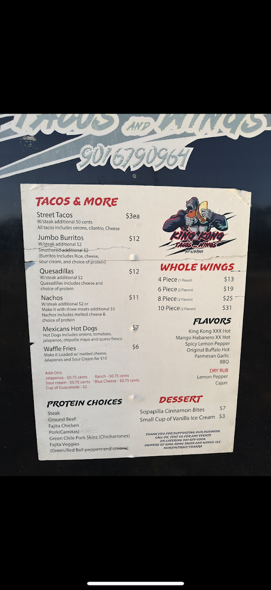 Golden Triangle Food Plaza menu board