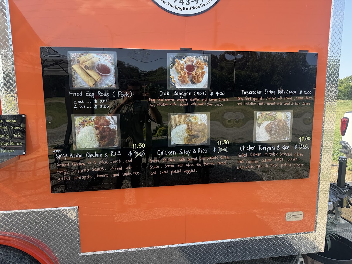 Golden Triangle Food Plaza menu board