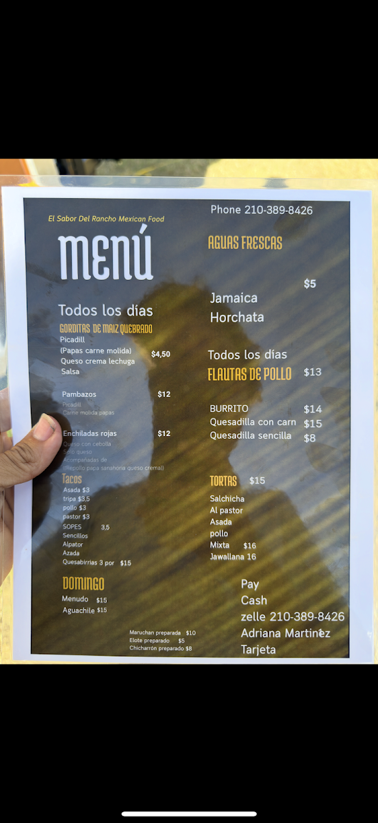 Golden Triangle Food Plaza menu board
