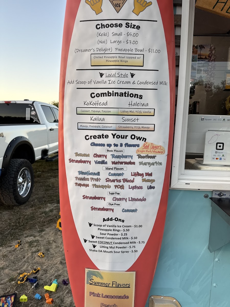 Golden Triangle Food Plaza menu board