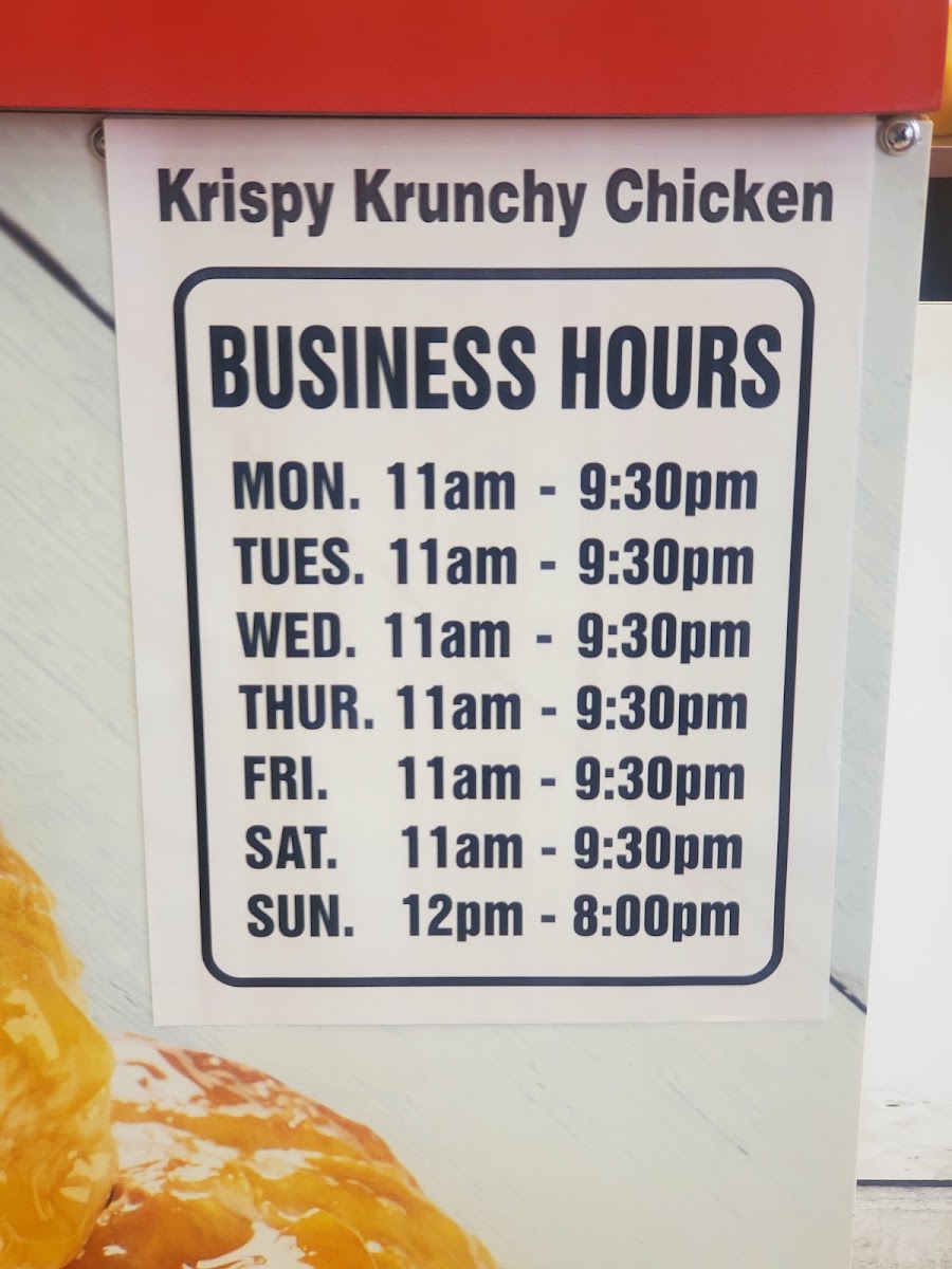 Krispy stop chicken