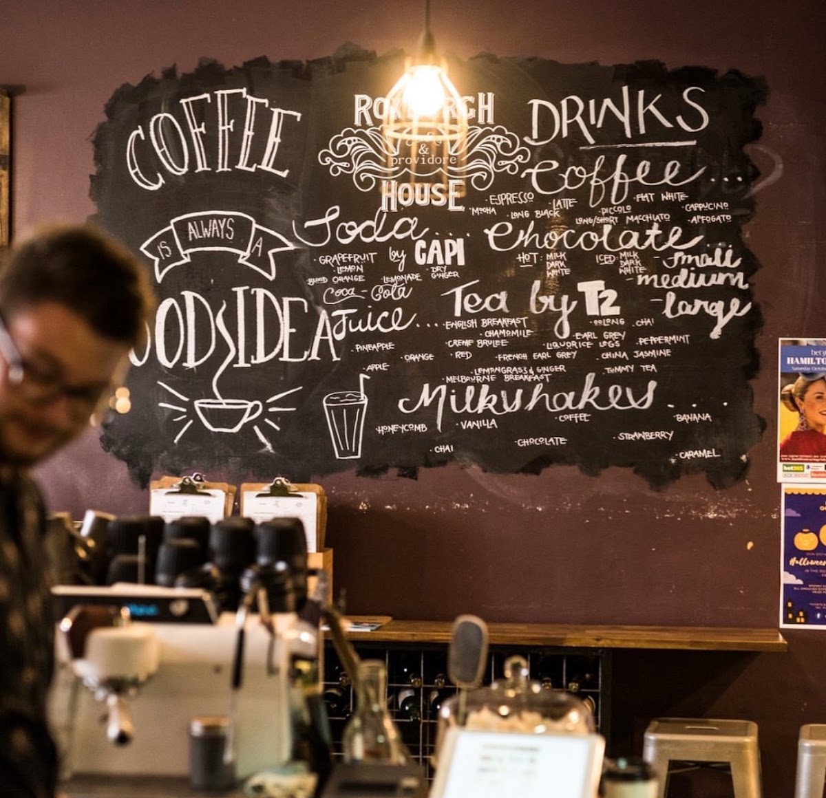 The Roxburgh menu board