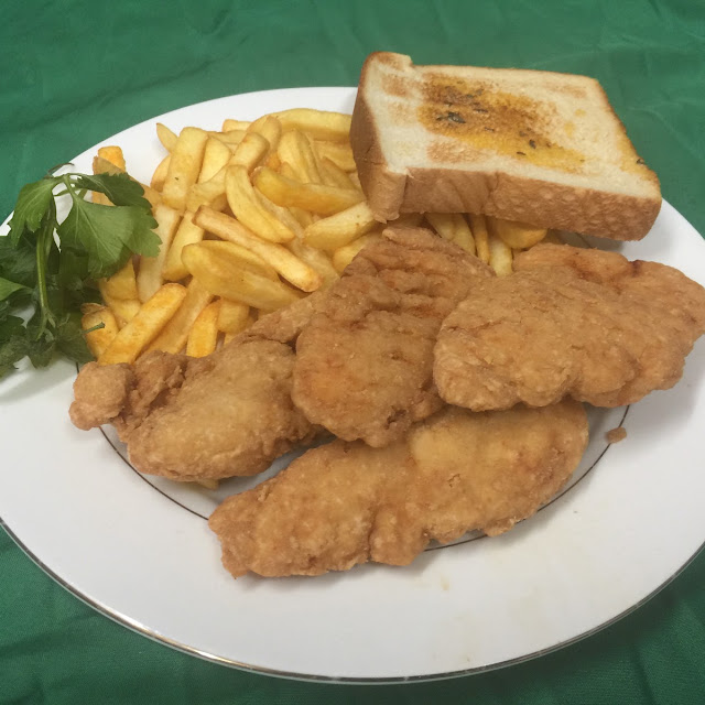 Chicken Tender Fries & Garlic Bread