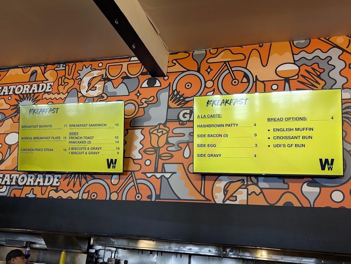 Boreal Eatery menu board