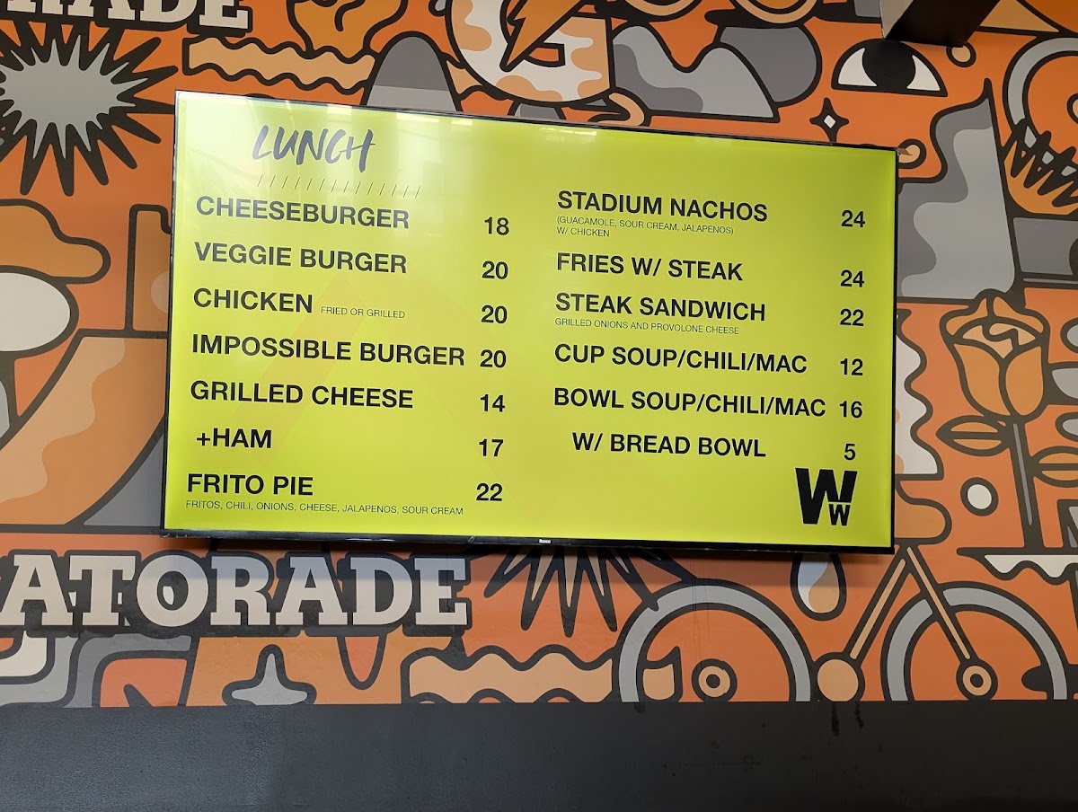 Boreal Eatery menu board