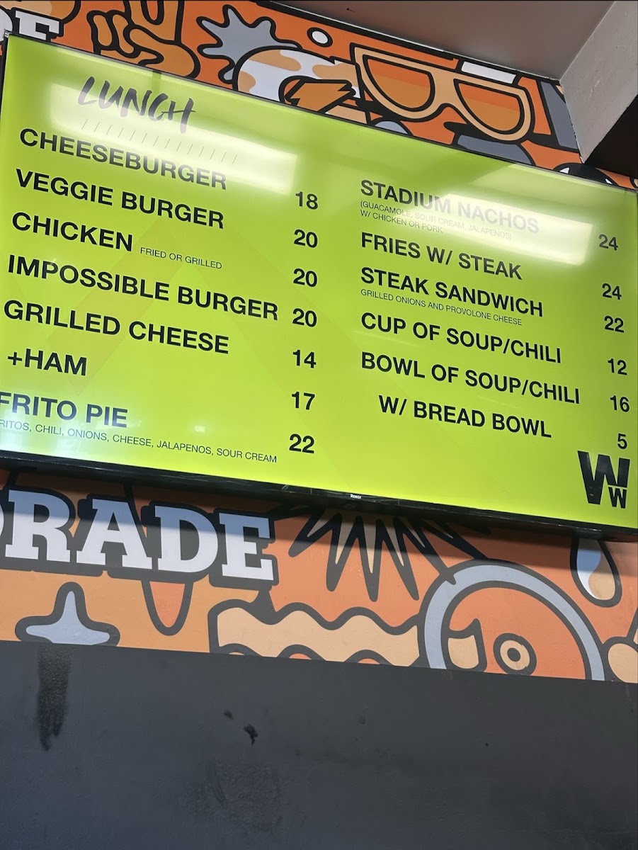 Boreal Eatery menu board
