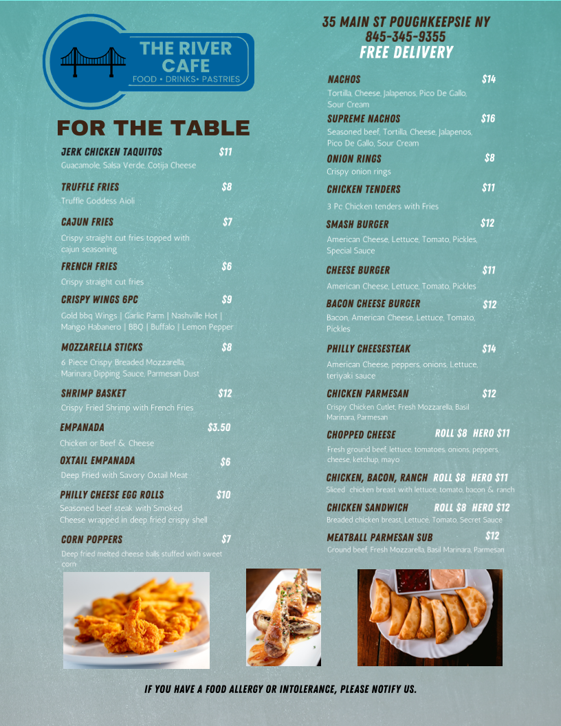 The River Cafe menu board